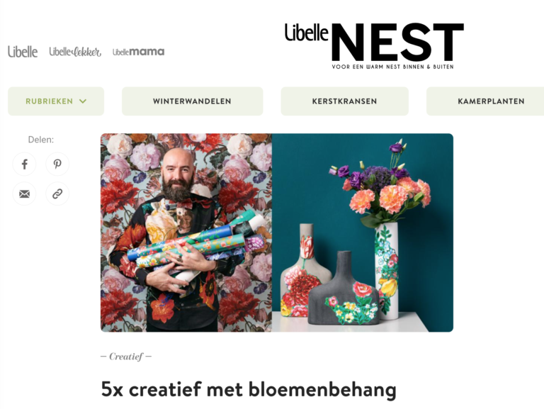 Creatieve productie in Libelle Nest over Eijffinger als resultaat van public relations campagne